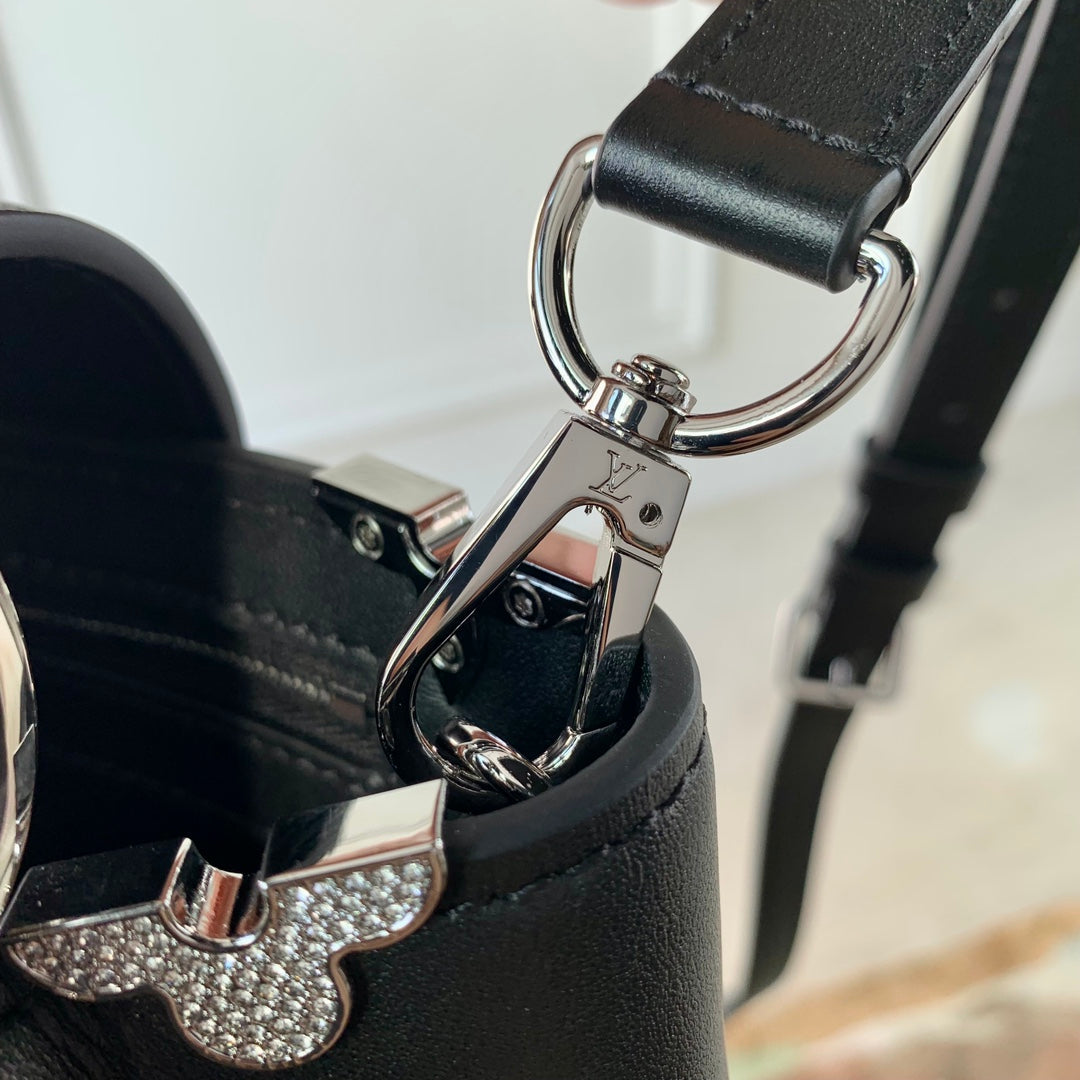 CAPUCINES BB 27 NOIR TAURILLON ARGENT QUINCAILLERIE
