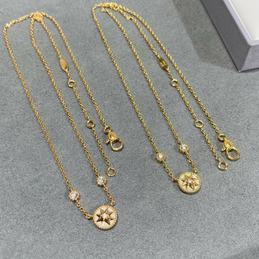 ROSE VENTS 2 DIAMOND ROSE GOLD NECKLACE