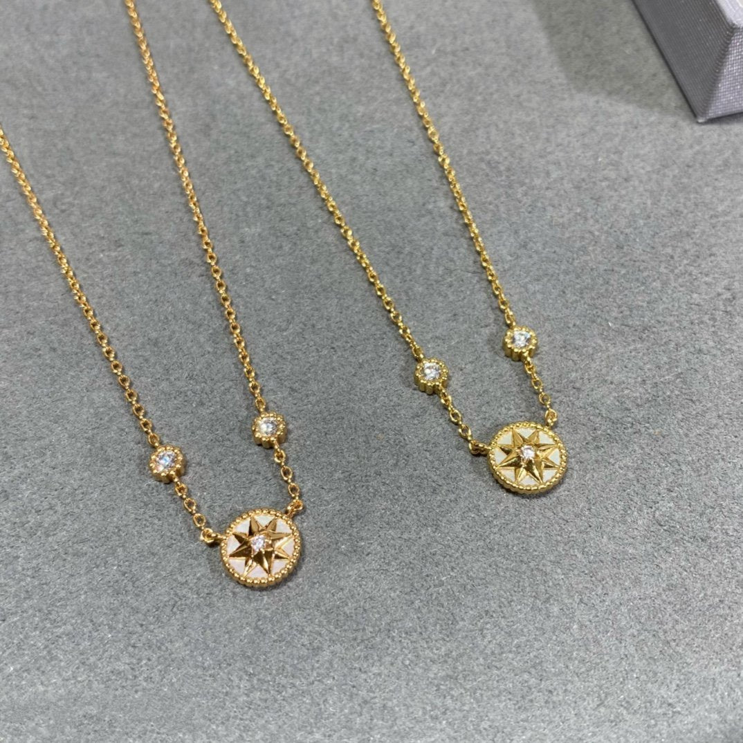 ROSE VENTS 2 DIAMOND ROSE GOLD NECKLACE