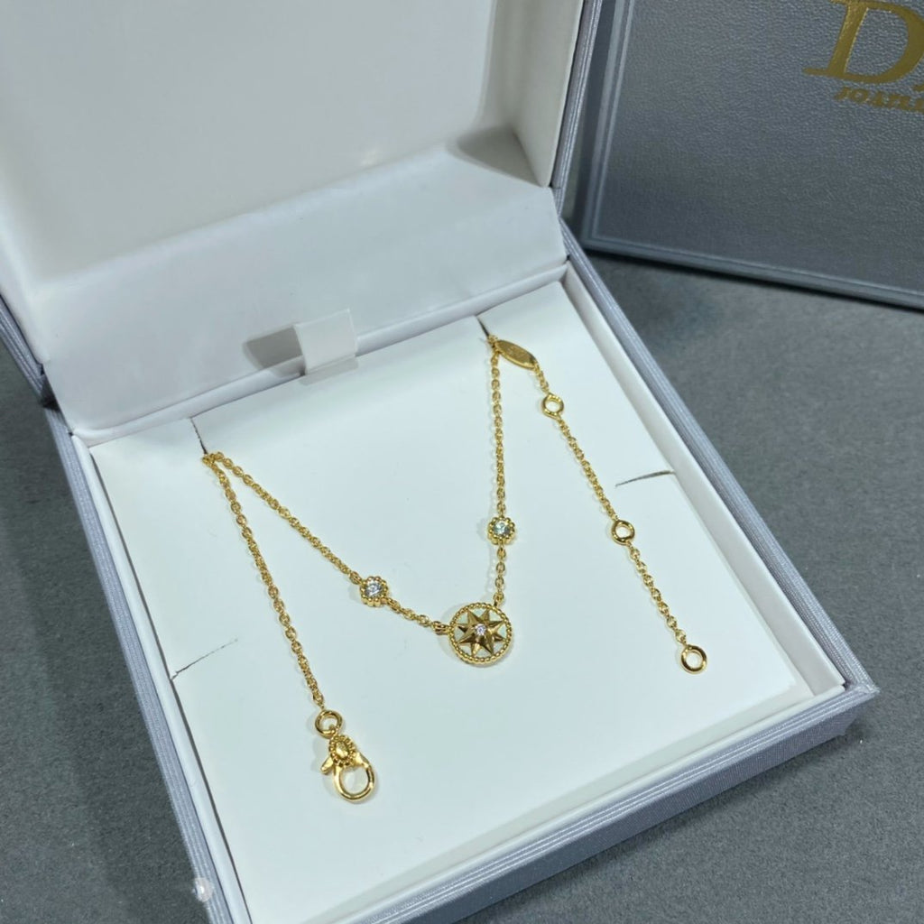 ROSE VENTS 2 DIAMOND ROSE GOLD NECKLACE