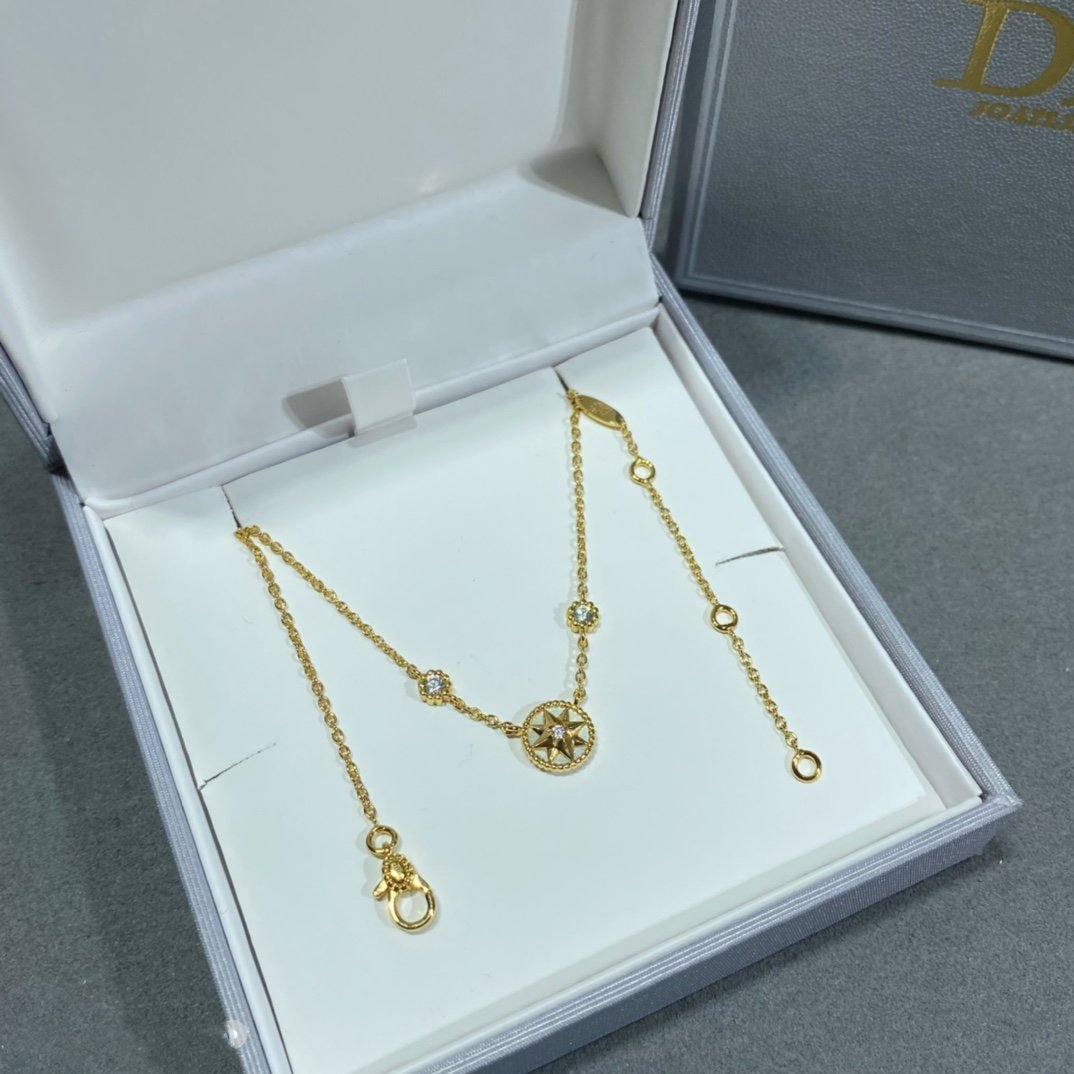 ROSE VENTS 2 DIAMOND ROSE GOLD NECKLACE