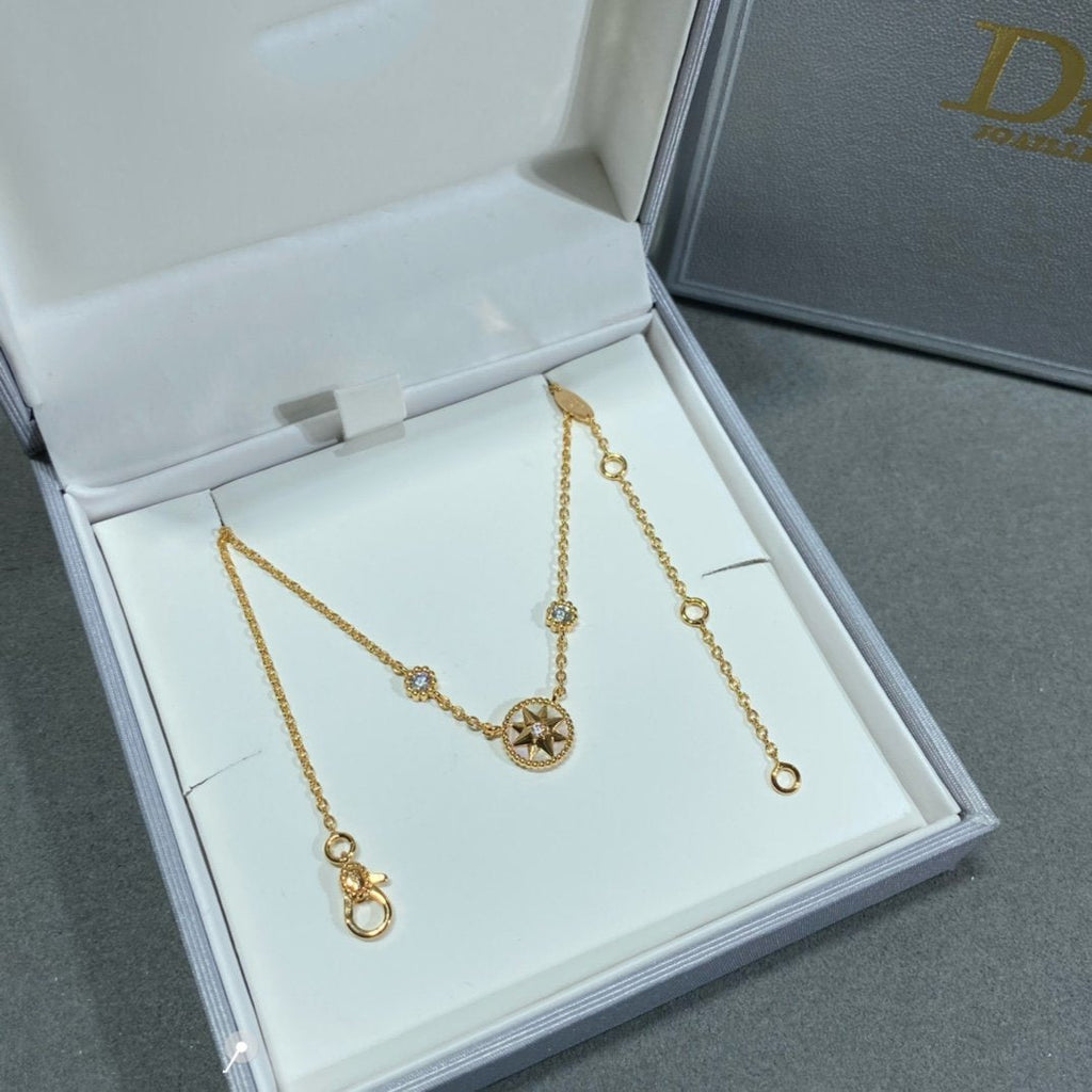 ROSE VENTS 2 DIAMOND ROSE GOLD NECKLACE