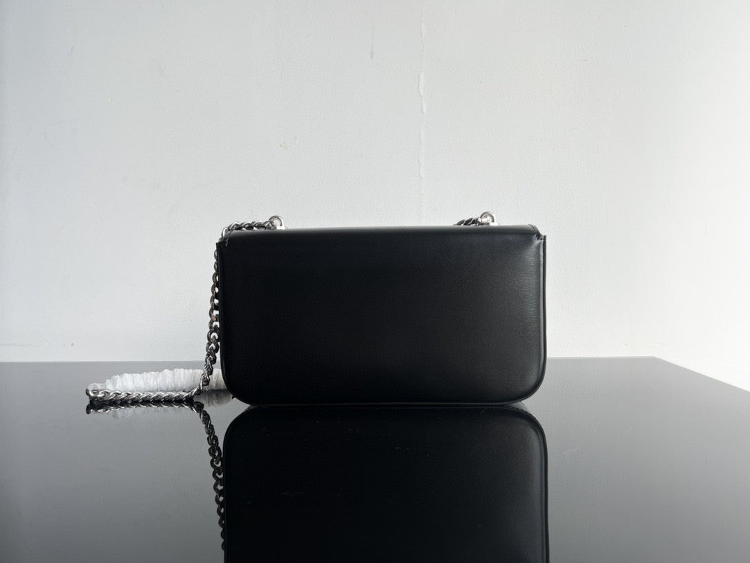 CLASSIC TRIOMPHE 20 CUIR DE VEAU NOIR ACIER ARGENTÉ