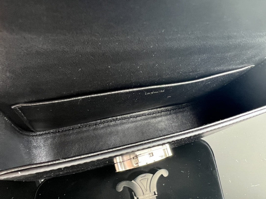 CLASSIC TRIOMPHE 20 CUIR DE VEAU NOIR ACIER ARGENTÉ