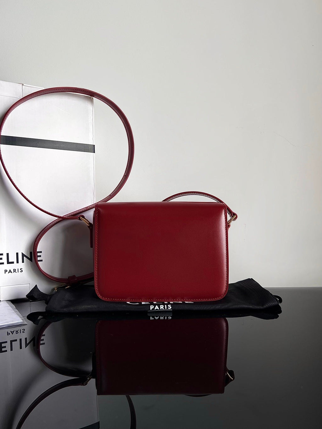 TEEN TRIOMPHE 18 CUIR DE VEAU ROUGE