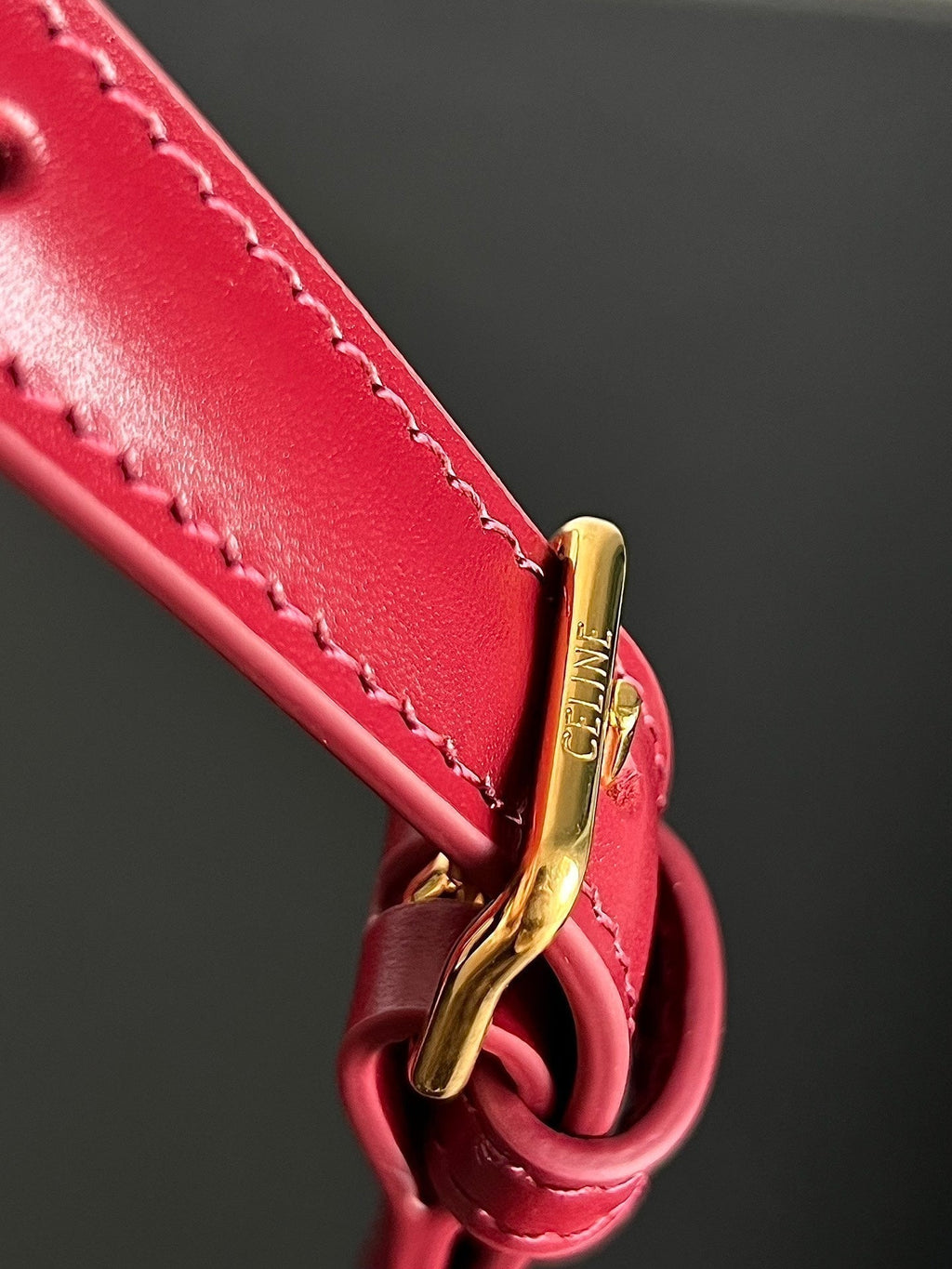 TEEN TRIOMPHE 18 CUIR DE VEAU ROUGE
