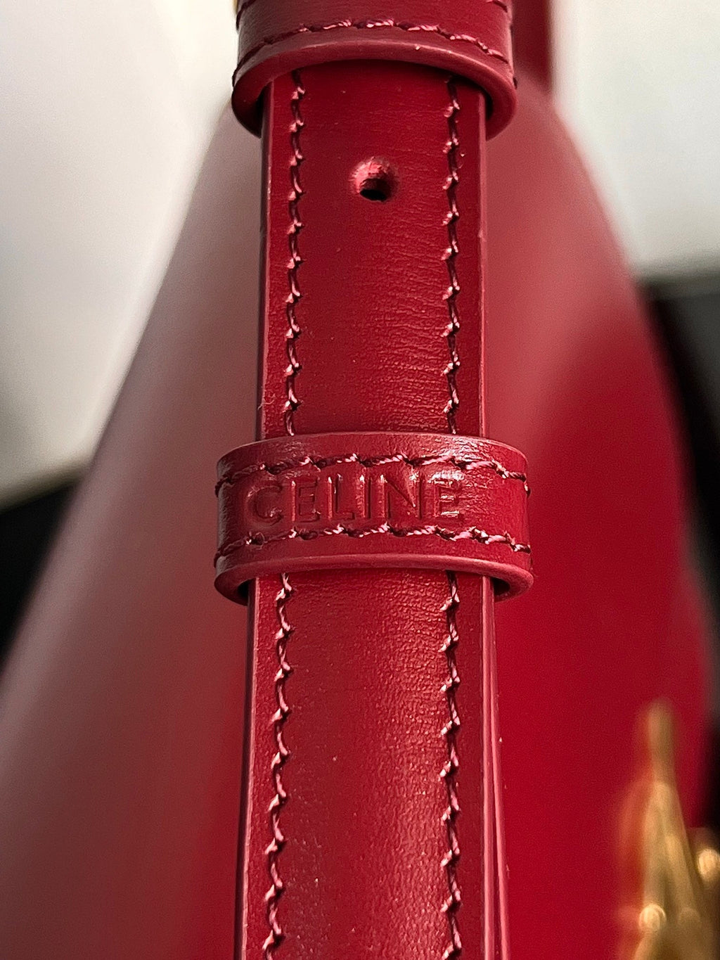 TEEN TRIOMPHE 18 CUIR DE VEAU ROUGE