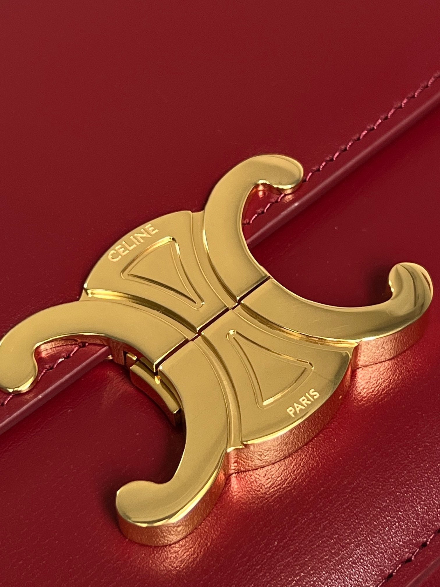 TEEN TRIOMPHE 18 CUIR DE VEAU ROUGE