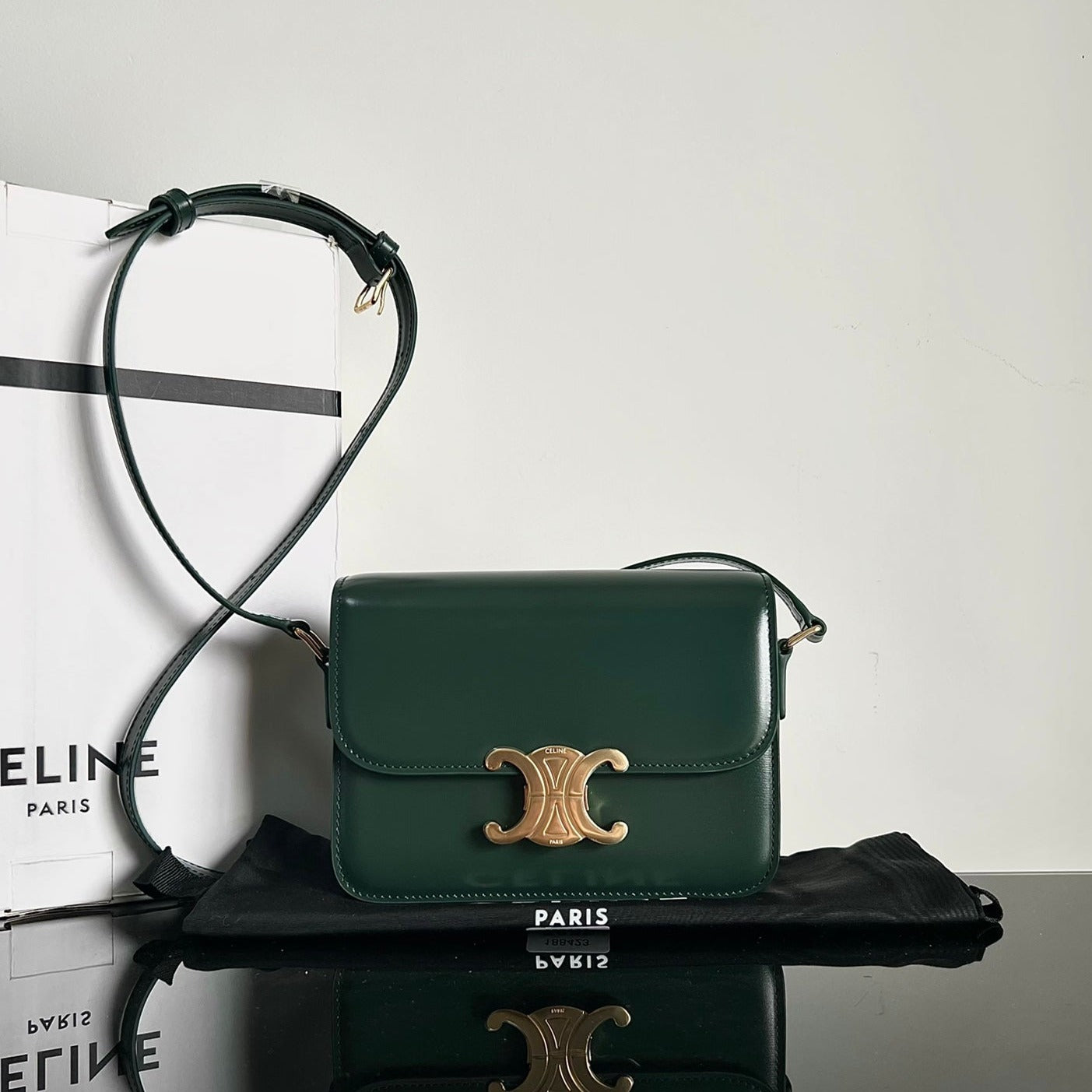 TEEN TRIOMPHE 18 CUIR DE VEAU VERT