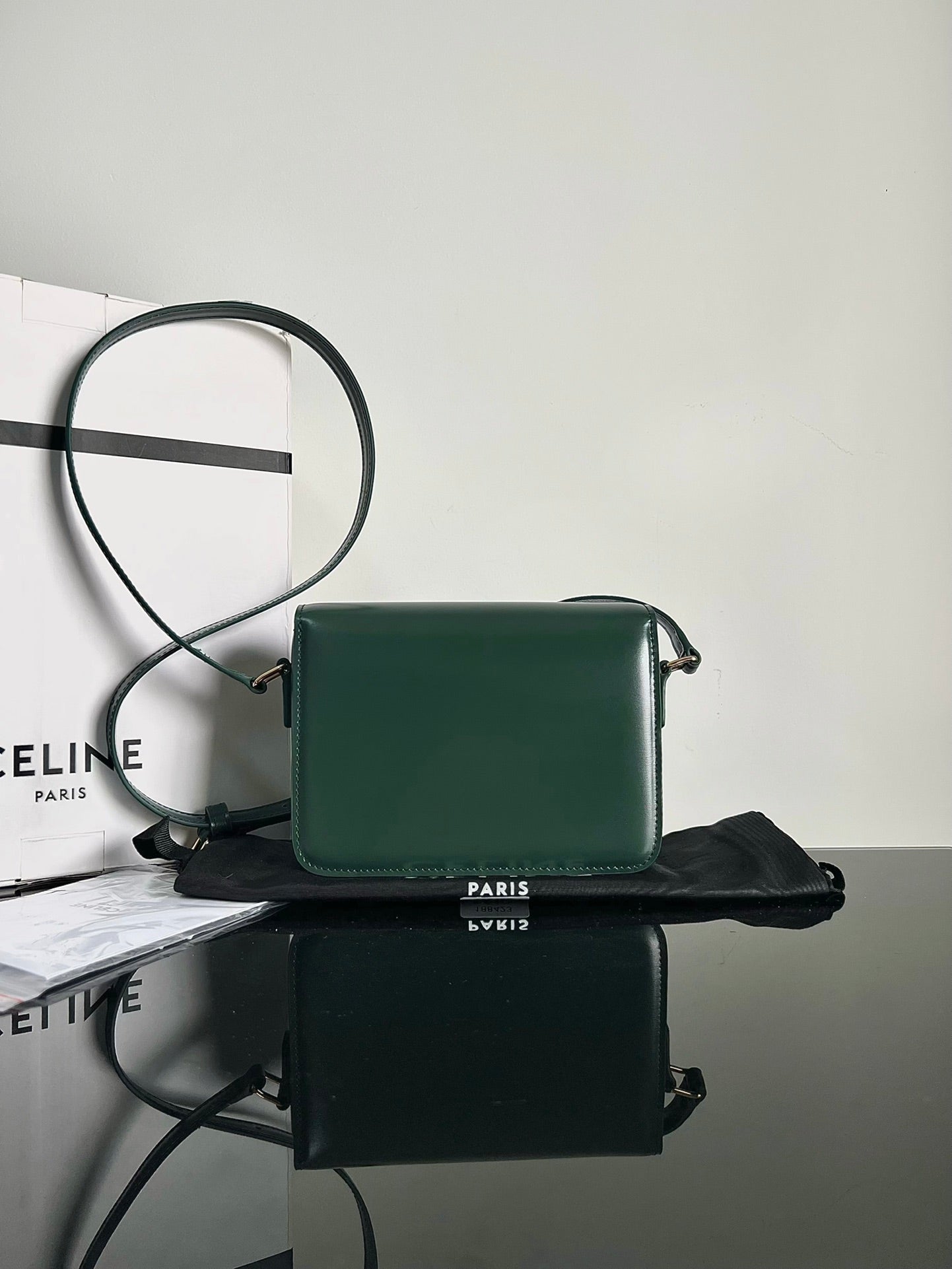 TEEN TRIOMPHE 18 CUIR DE VEAU VERT
