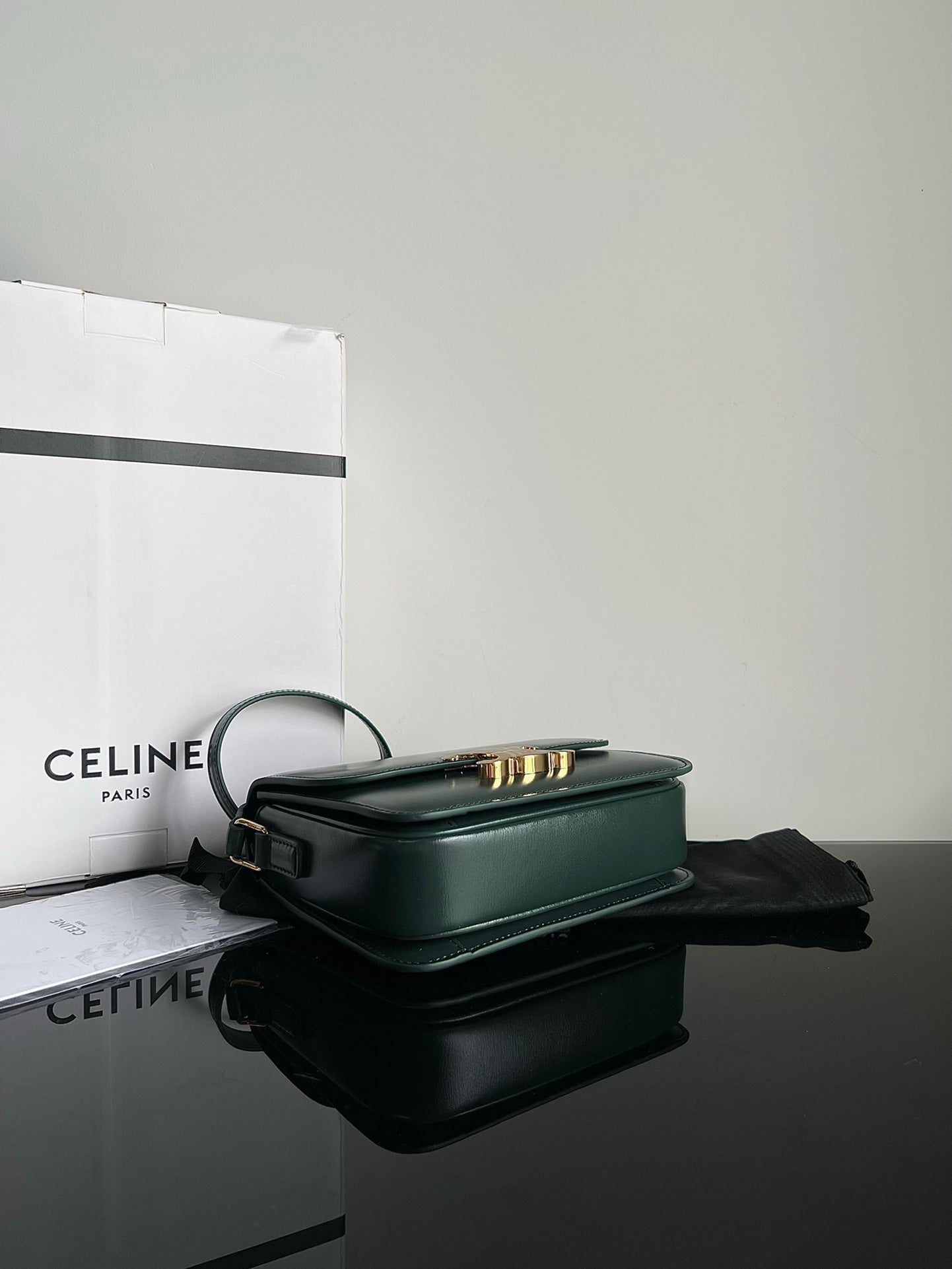 TEEN TRIOMPHE 18 CUIR DE VEAU VERT