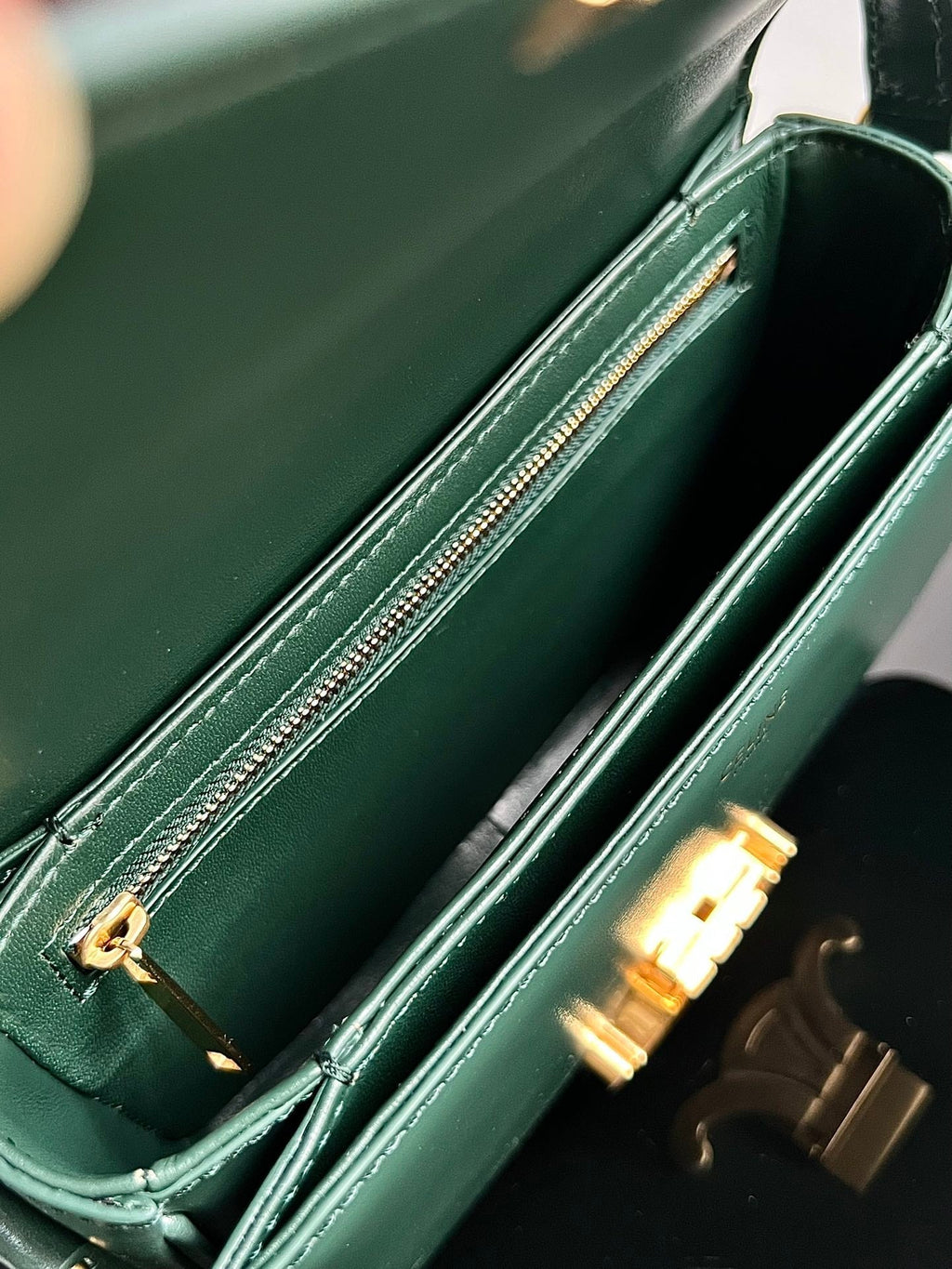 TEEN TRIOMPHE 18 CUIR DE VEAU VERT
