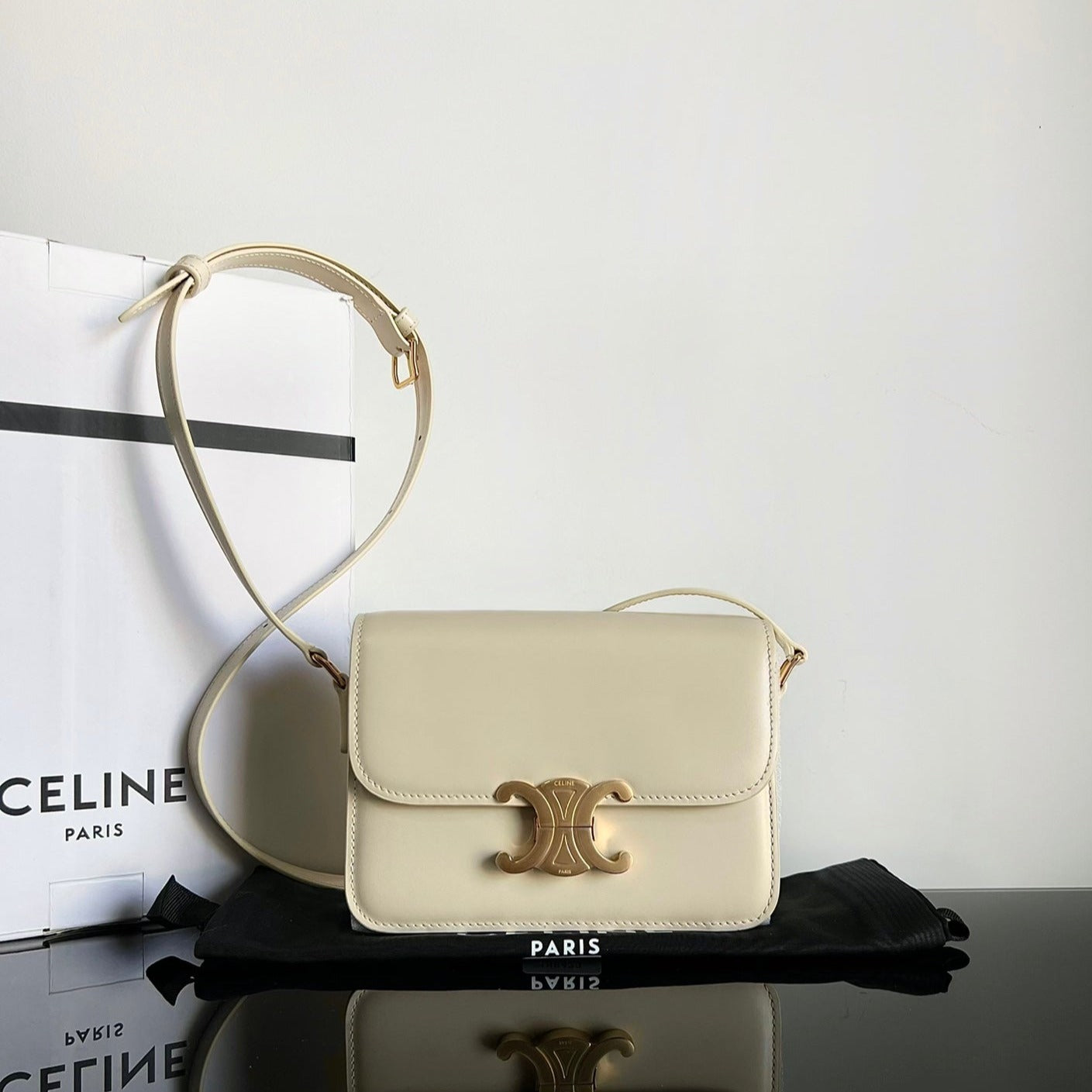 TEEN TRIOMPHE 18 CUIR DE VEAU CRÈME