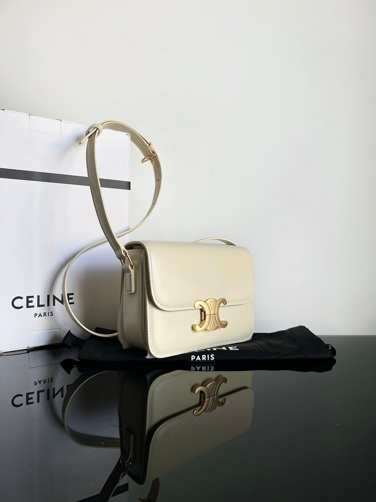 TEEN TRIOMPHE 18 CUIR DE VEAU CRÈME