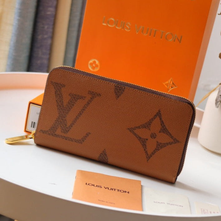 PORTEFEUILLE LV LONG 19 CM MONOGRAMME TOILE INVERSÉE