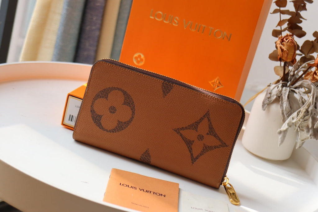 PORTEFEUILLE LV LONG 19 CM MONOGRAMME TOILE INVERSÉE
