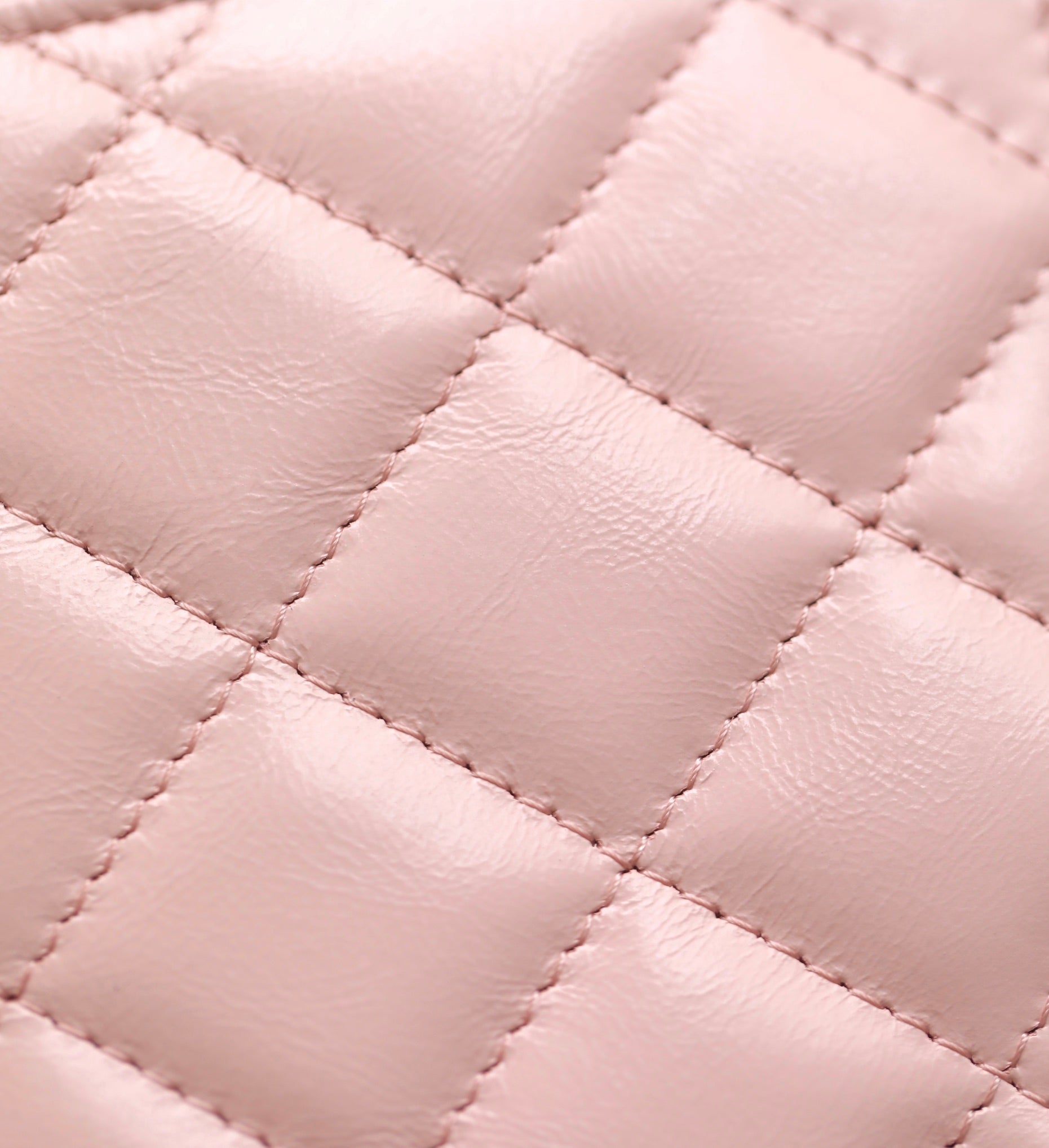 CC WOC 19 PEAU D'AGNEAU ROSE QUINCAILLERIE ARGENTÉE 