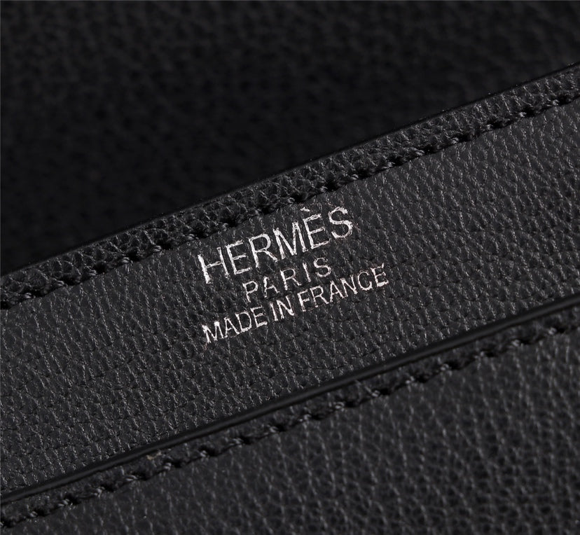 MINI SAC HM VERROU 17 EN CUIR DE VEAU NOIR