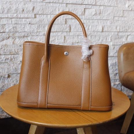 HM GARDEN PARTY 31 CUIR DE VEAU RUSSET