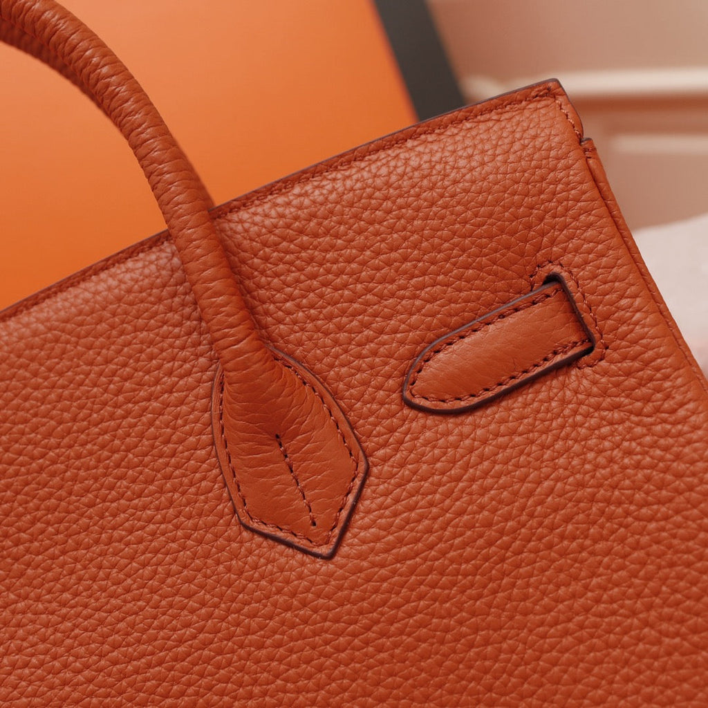 HM BIRKIN BAG 30 FIRE TOGO GOLD HARDWARE