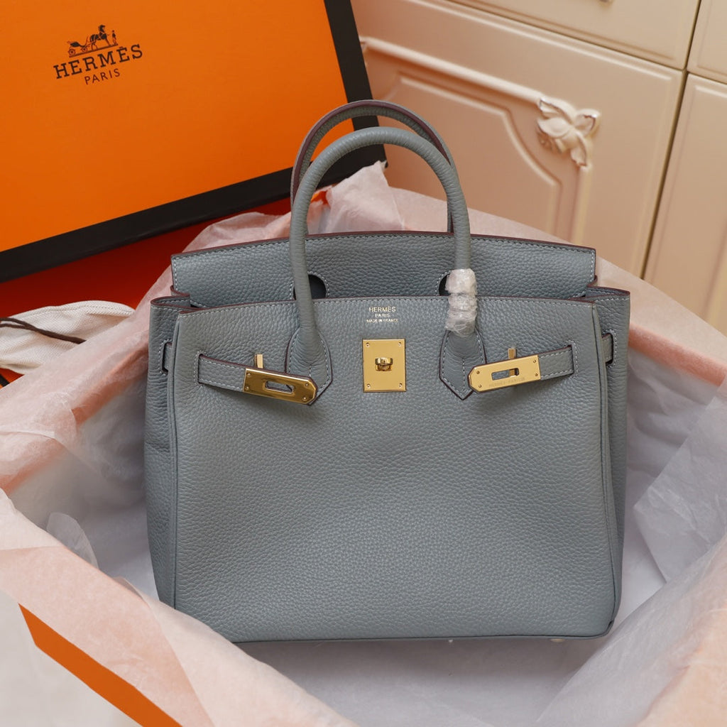 SAC HM BIRKIN 35 GRIS TEMPÉRÉ TOGO QUINCAILLERIE OR