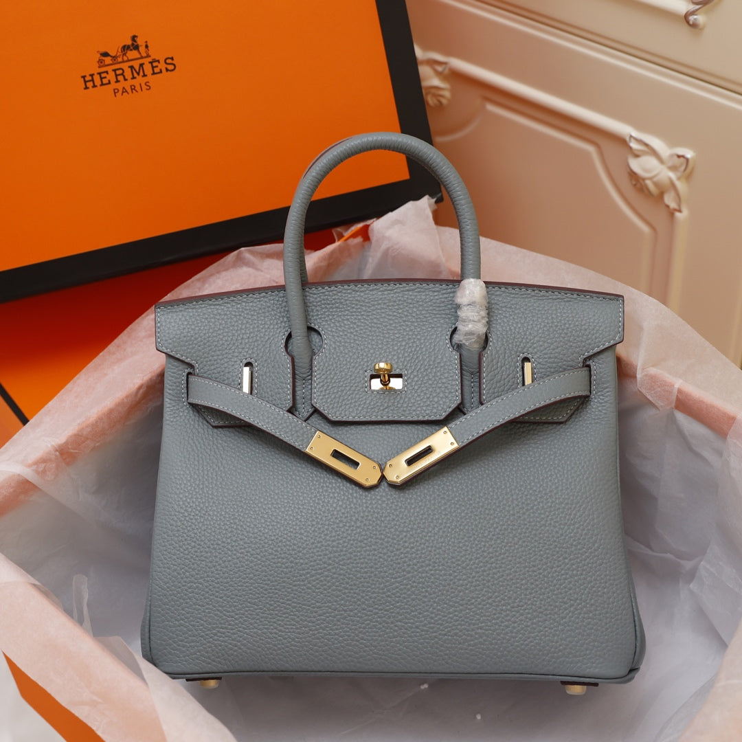 SAC HM BIRKIN 35 GRIS TEMPÉRÉ TOGO QUINCAILLERIE OR