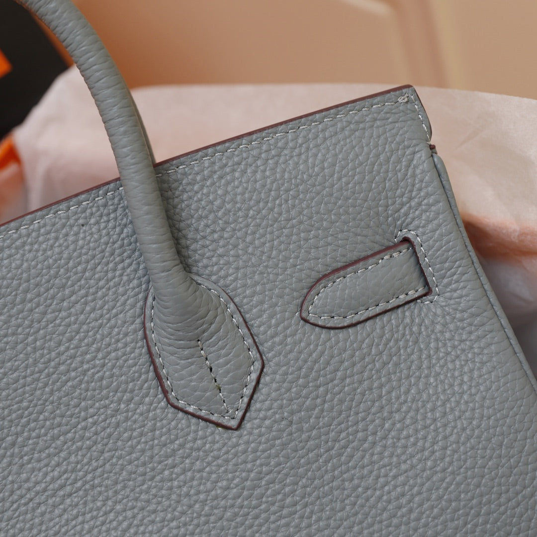 SAC HM BIRKIN 35 GRIS TEMPÉRÉ TOGO QUINCAILLERIE OR