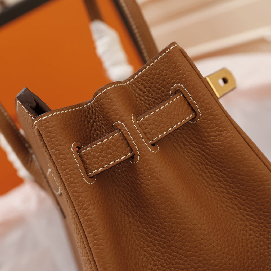 SAC HM BIRKIN 35 MARRON TOGO QUINCAILLERIE DORÉE