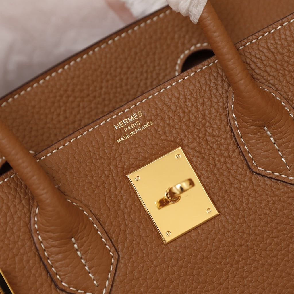 SAC HM BIRKIN 35 MARRON TOGO QUINCAILLERIE DORÉE