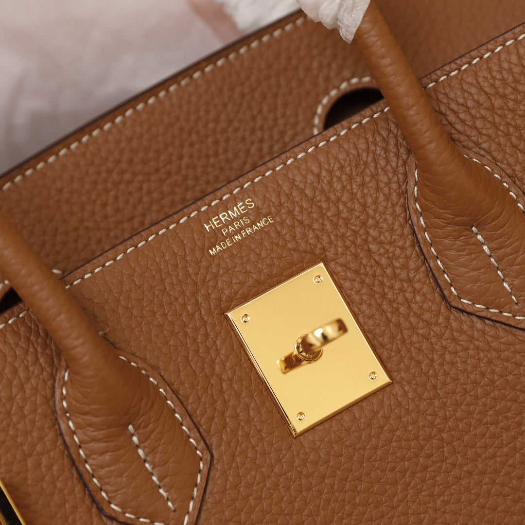 SAC HM BIRKIN 35 MARRON TOGO QUINCAILLERIE DORÉE