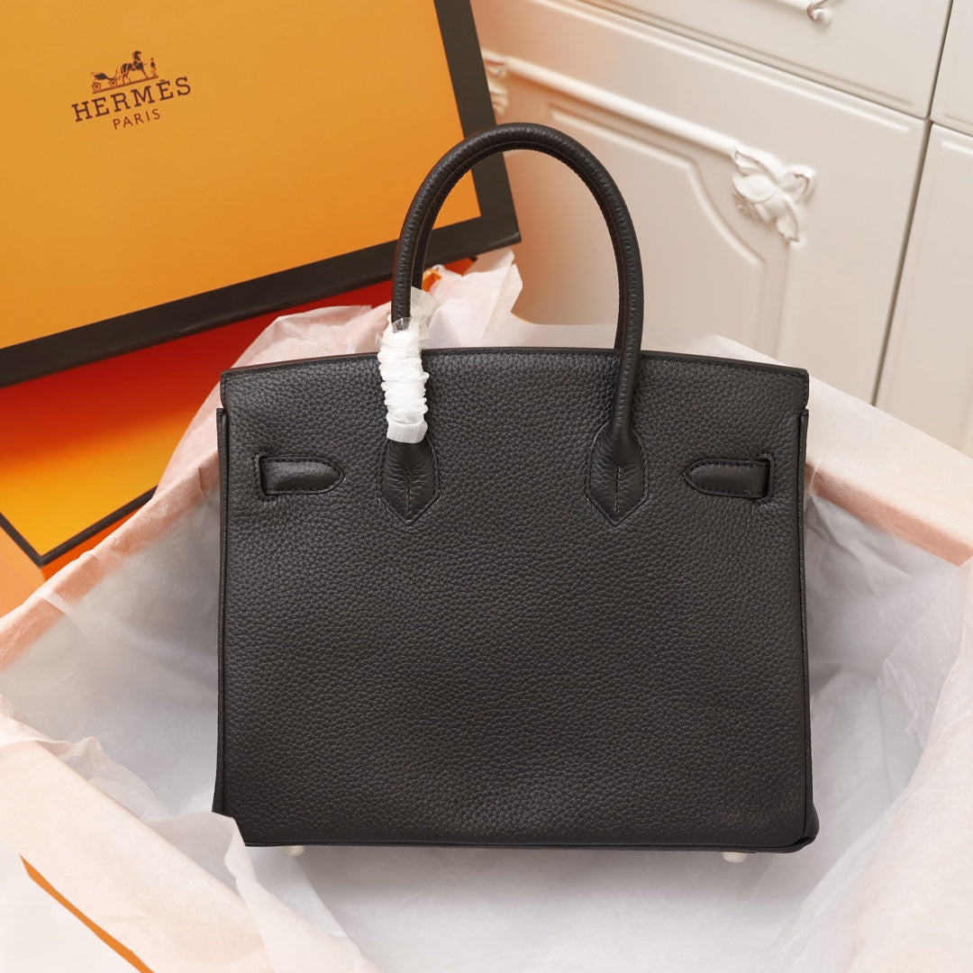 SAC HM BIRKIN 35 NOIR TOGO QUINCAILLERIE OR