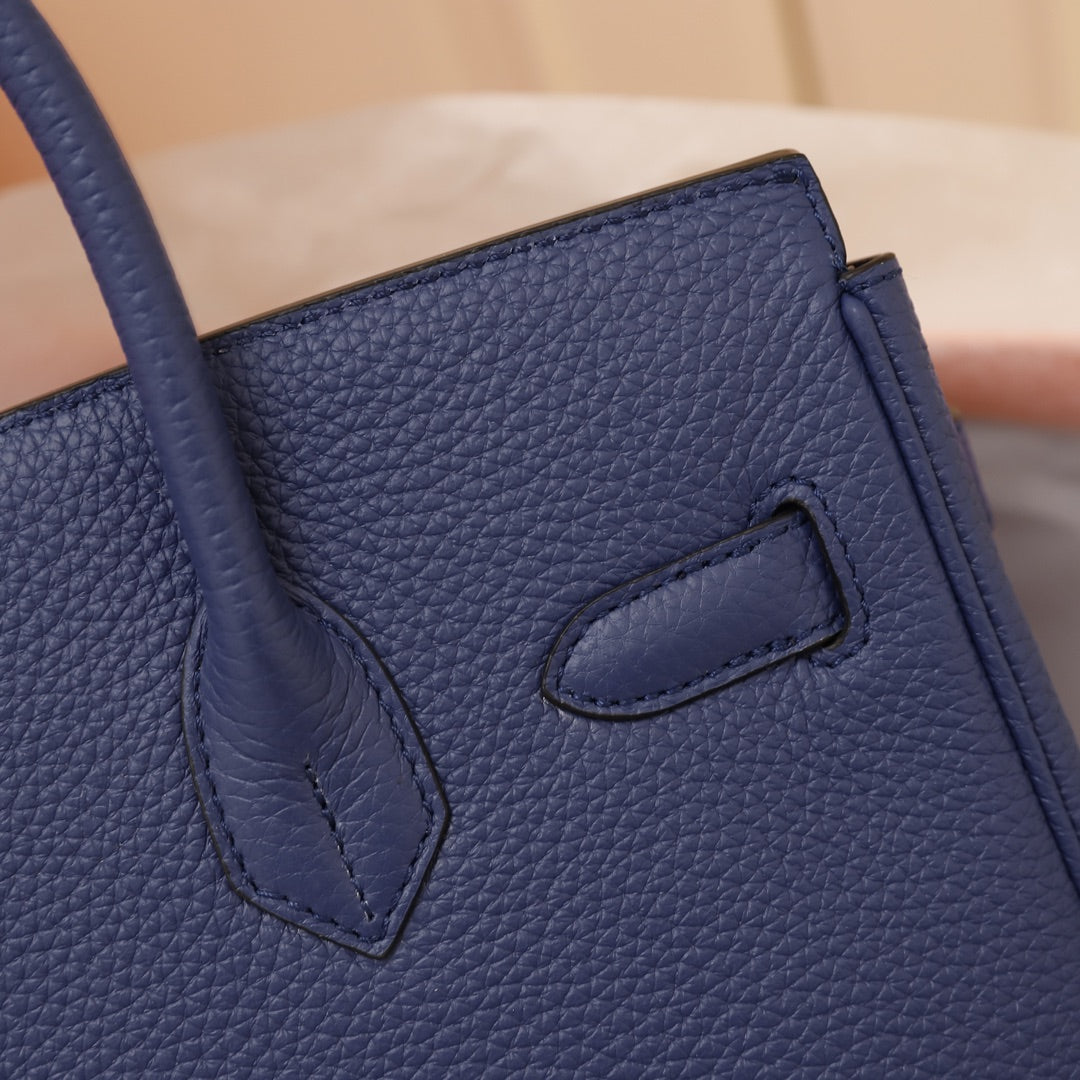 HM バーキンバッグ 35 ネイビー トゴ ゴールド金具
