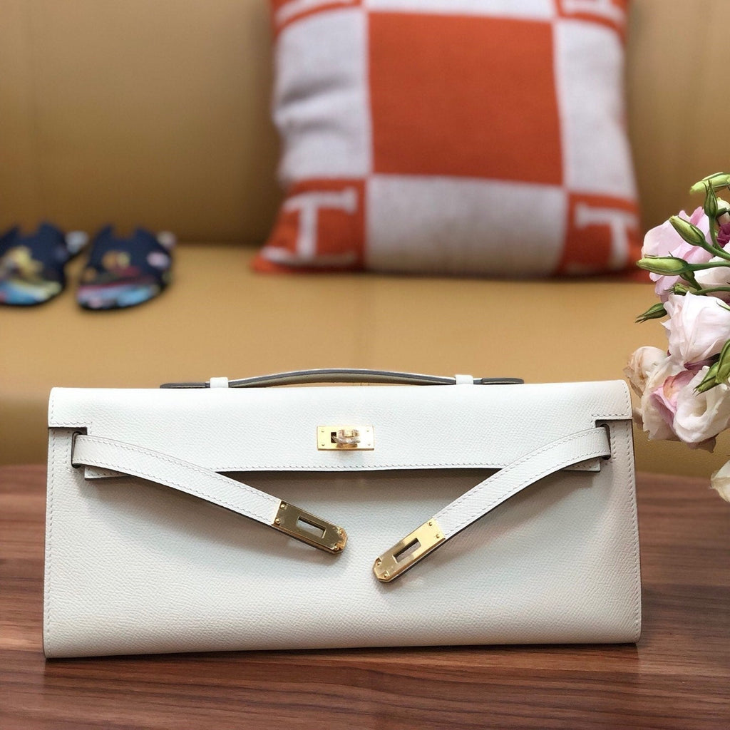 HM ケリーカット 31cm ホワイト スイフトレザー GHW