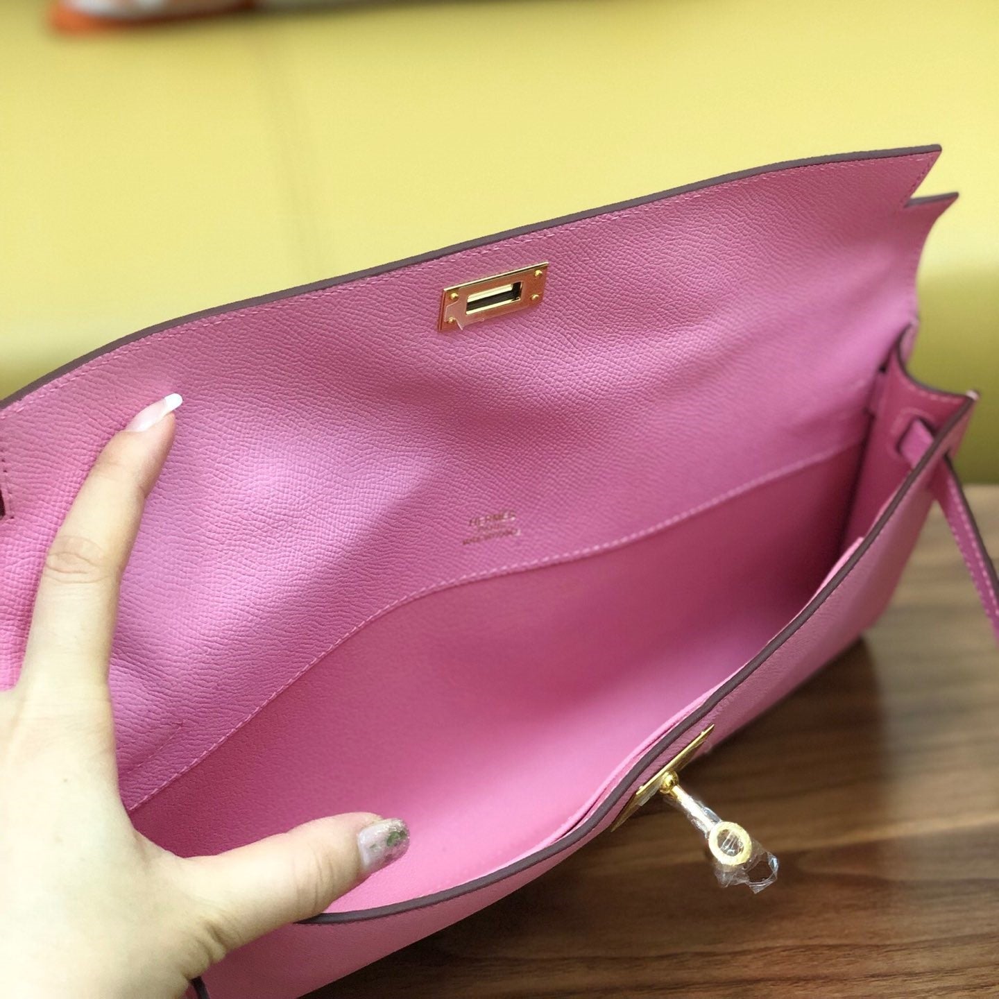 HM ケリーカット 31cm ライトピンク スイフトレザー GHW