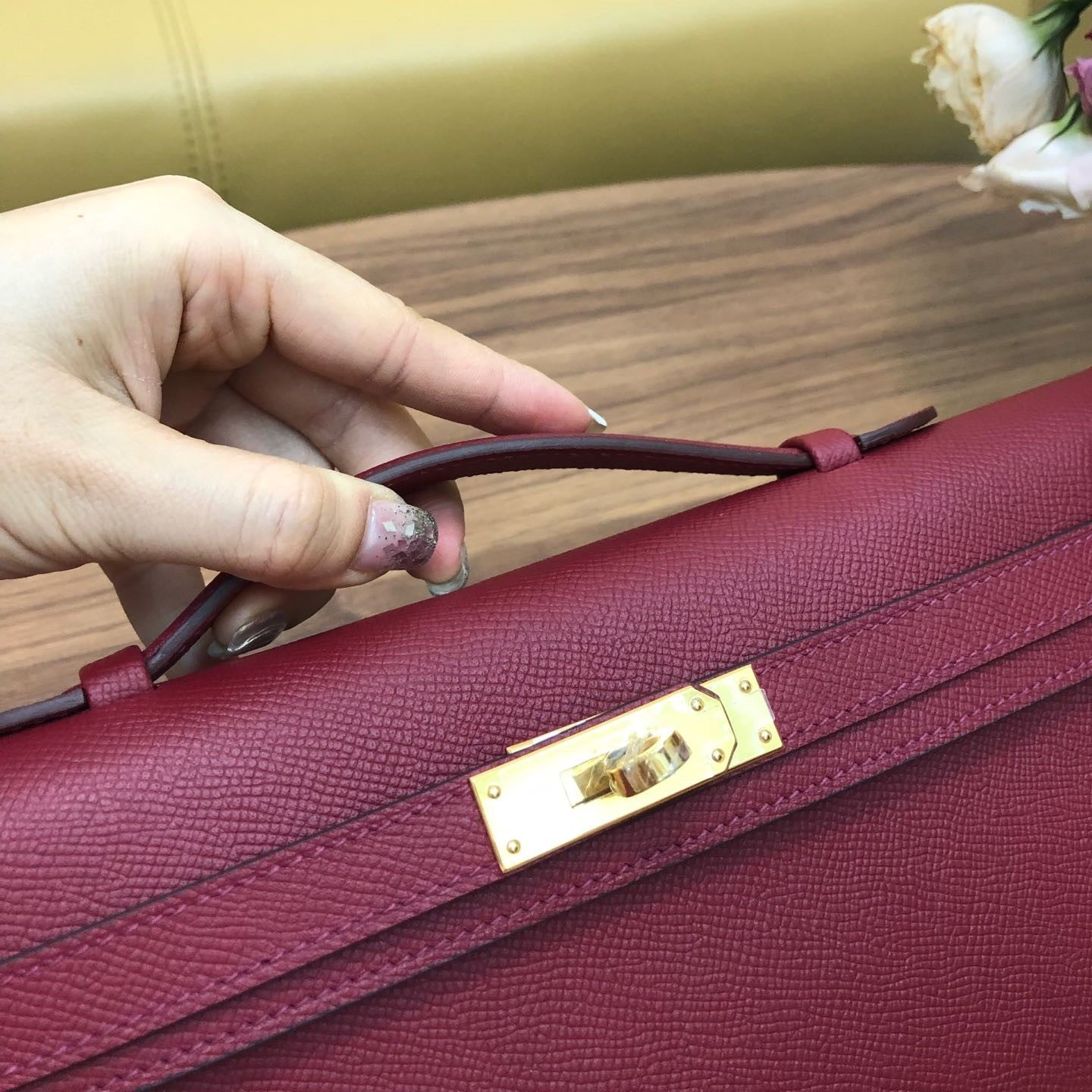 HM ケリーカット 31cm ブリックスイフトレザー GHW