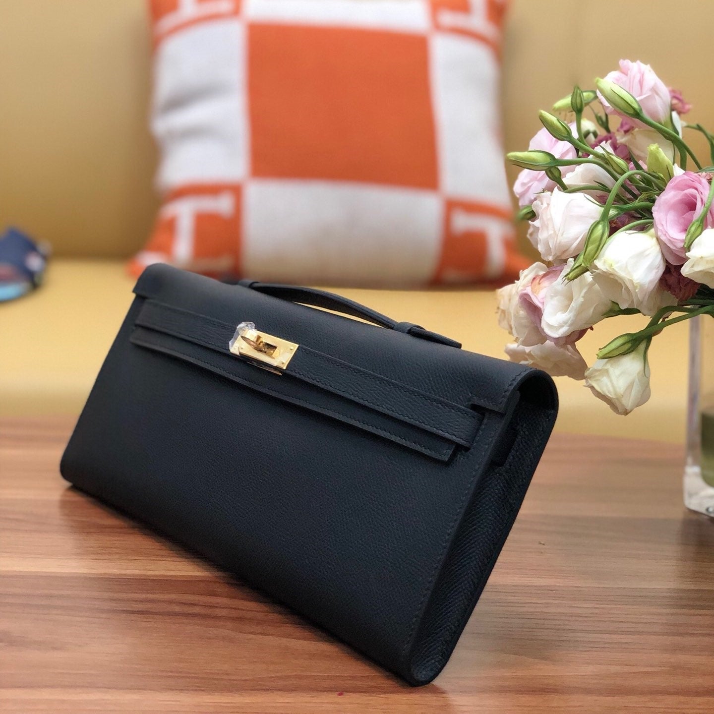 HM ケリーカット 31cm ブラック スイフトレザー GHW