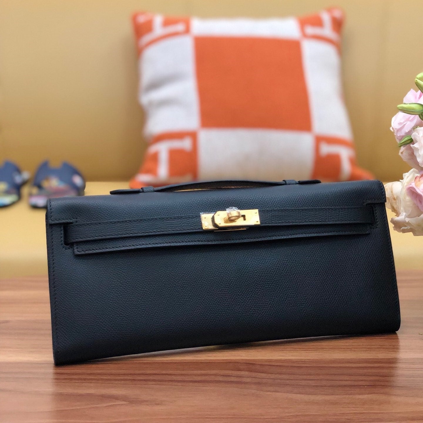 HM ケリーカット 31cm ブラック スイフトレザー GHW