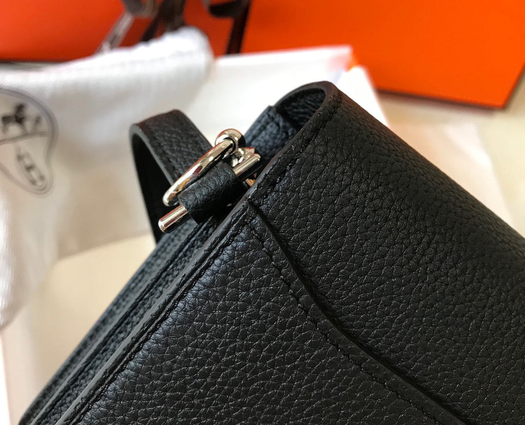HM SAC ROULIS 18 CUIR TOGO NOIR
