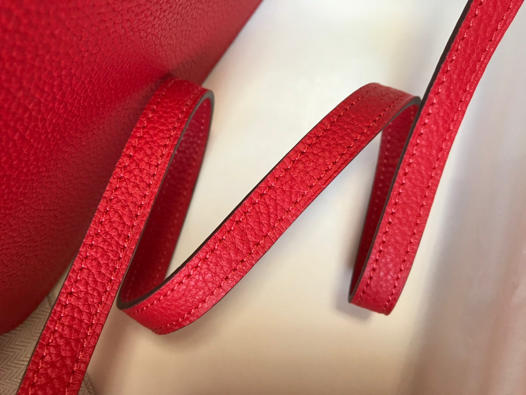 HM SAC ROULIS 18 レッド トーゴレザー