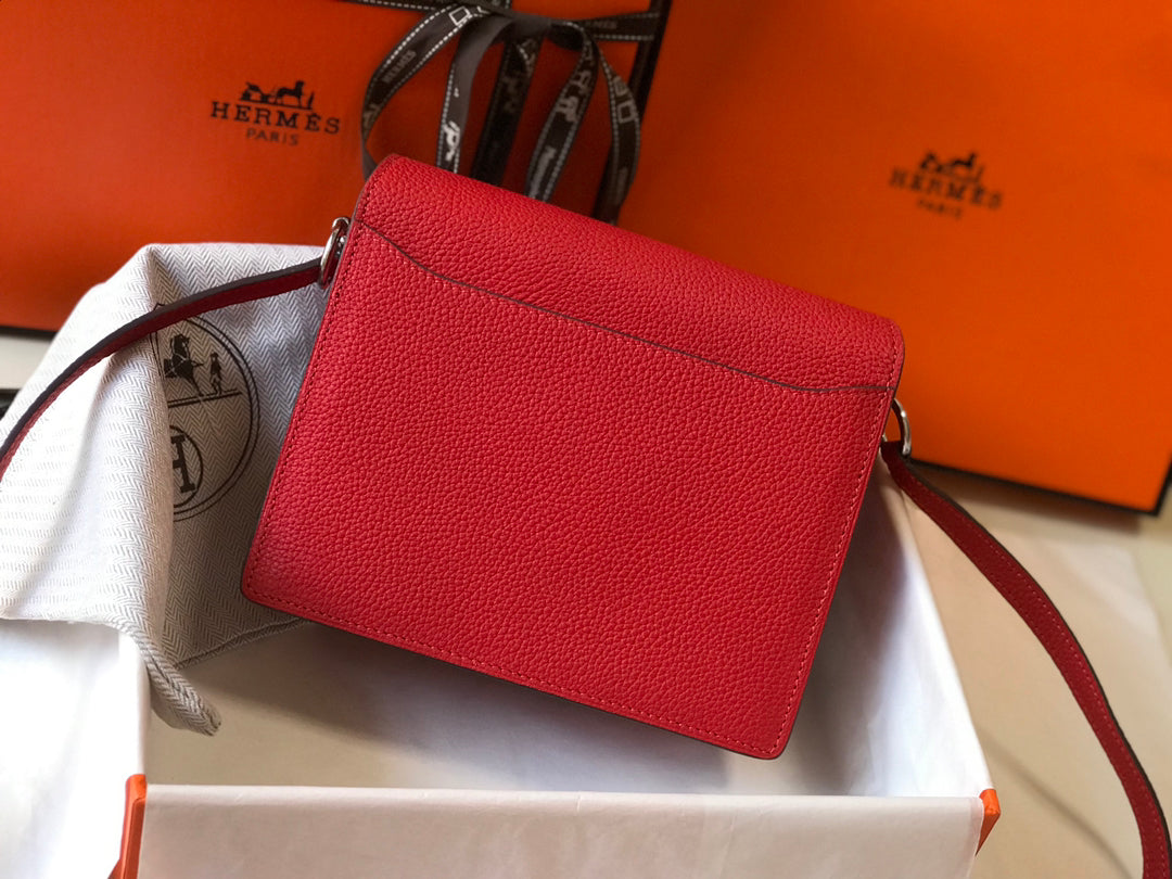 HM SAC ROULIS 18 レッド トーゴレザー