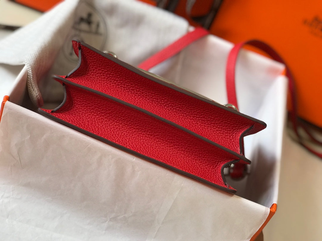 HM SAC ROULIS 18 レッド トーゴレザー