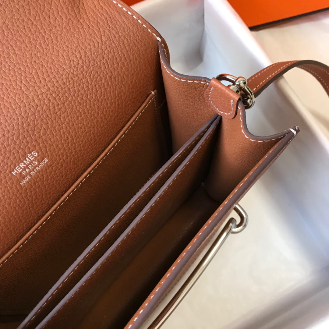 HM SAC ROULIS 18 CIDRE CUIR TOGO