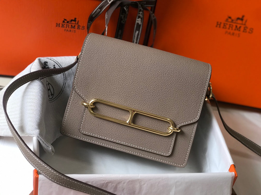 HM SAC ROULIS 19 CÈDRE CUIR TOGO