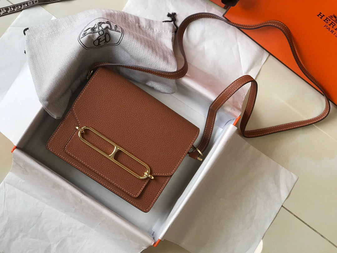 HM SAC ROULIS 19 CIDRE CUIR TOGO