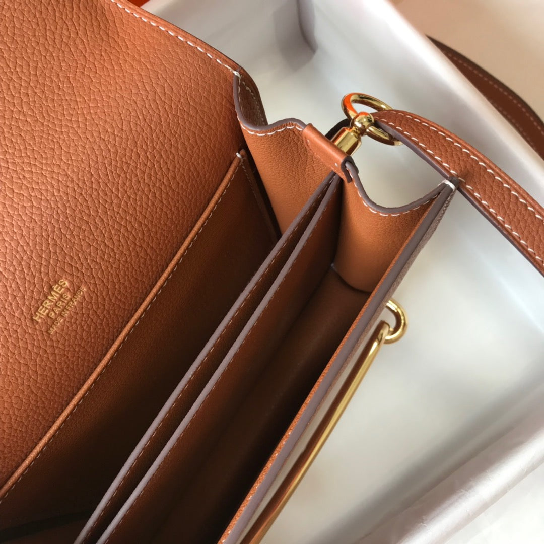 HM SAC ROULIS 19 CIDRE CUIR TOGO