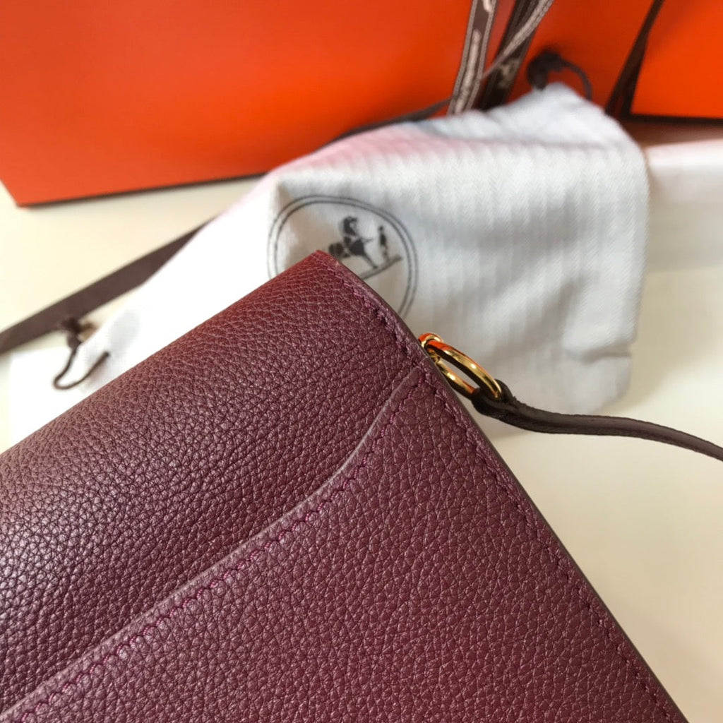 HM SAC ROULIS 19 CUIR TOGO VIN