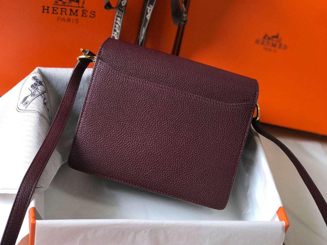 HM SAC ROULIS 19 CUIR TOGO VIN