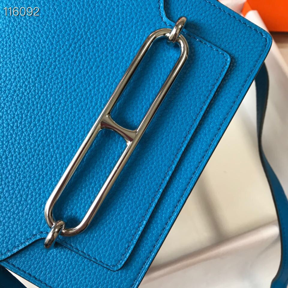 HM SAC ROULIS 19 COBALT CUIR TOGO