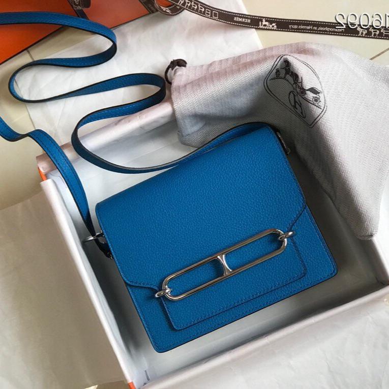 HM SAC ROULIS 19 COBALT CUIR TOGO
