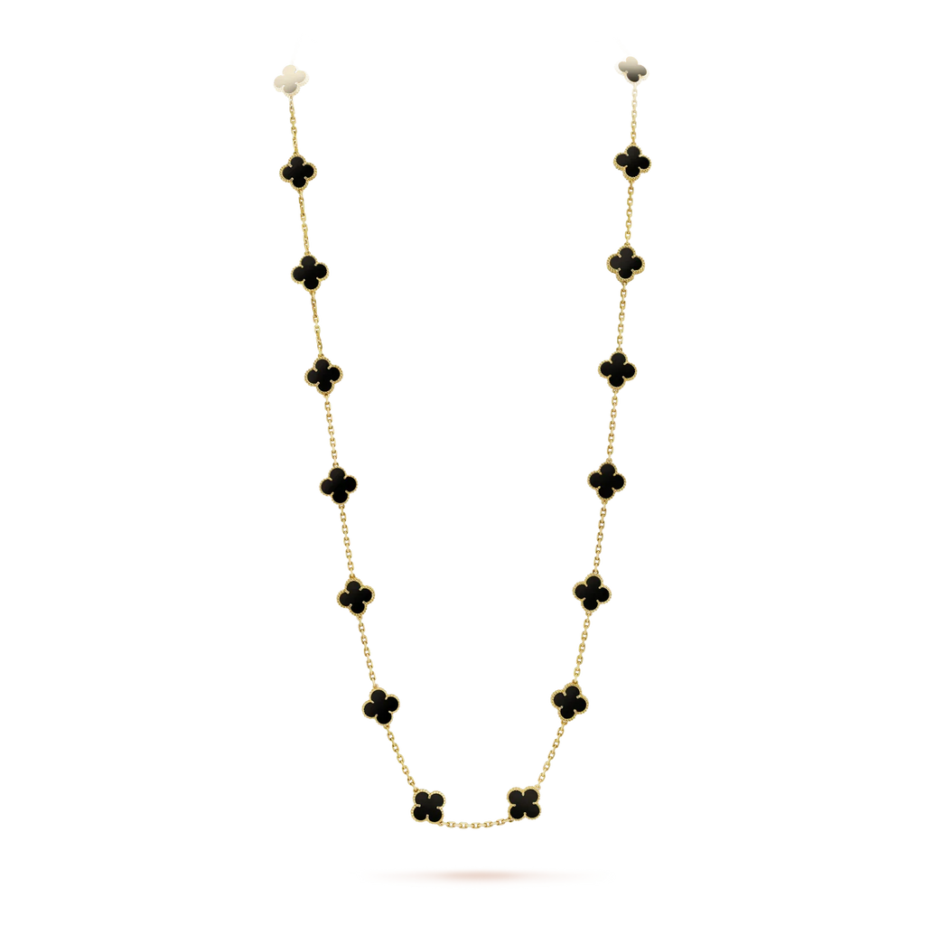 COLLIER ONYX 20 MOTIFS CLOVER